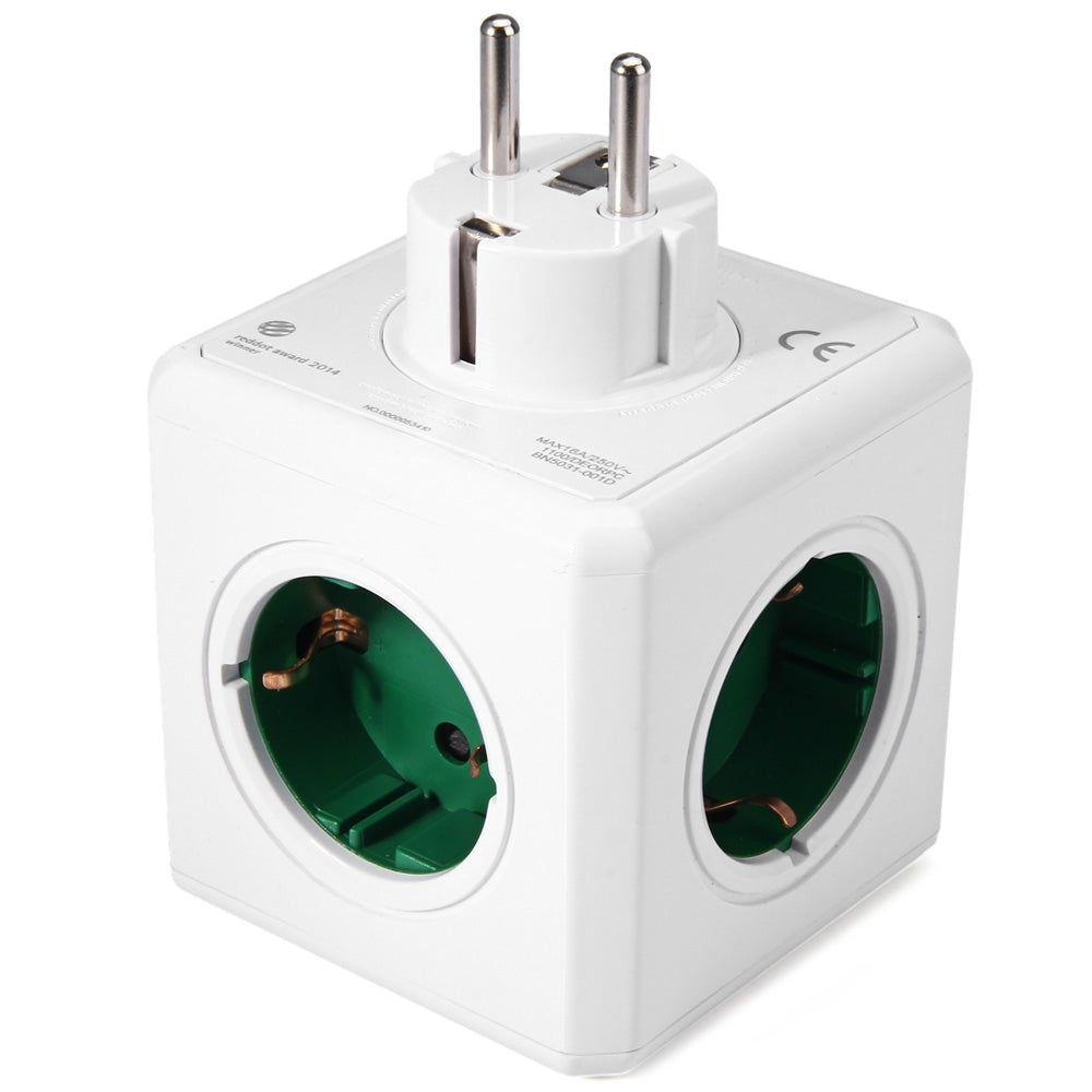 1 Piece 5 Outlets Adapter (EUROPEAN SOCKET)